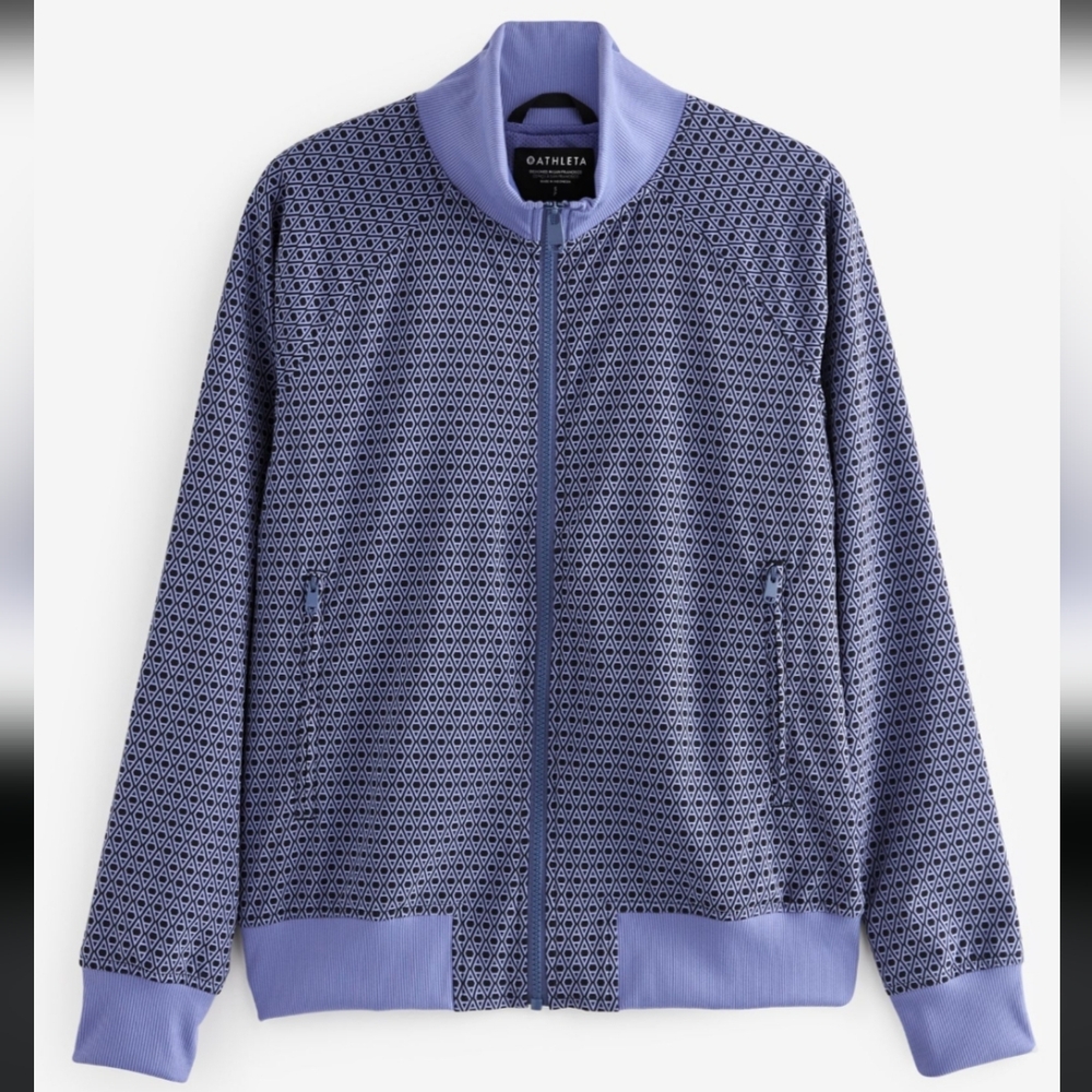 Athleta Geometric Brooklyn Bomber Jacket